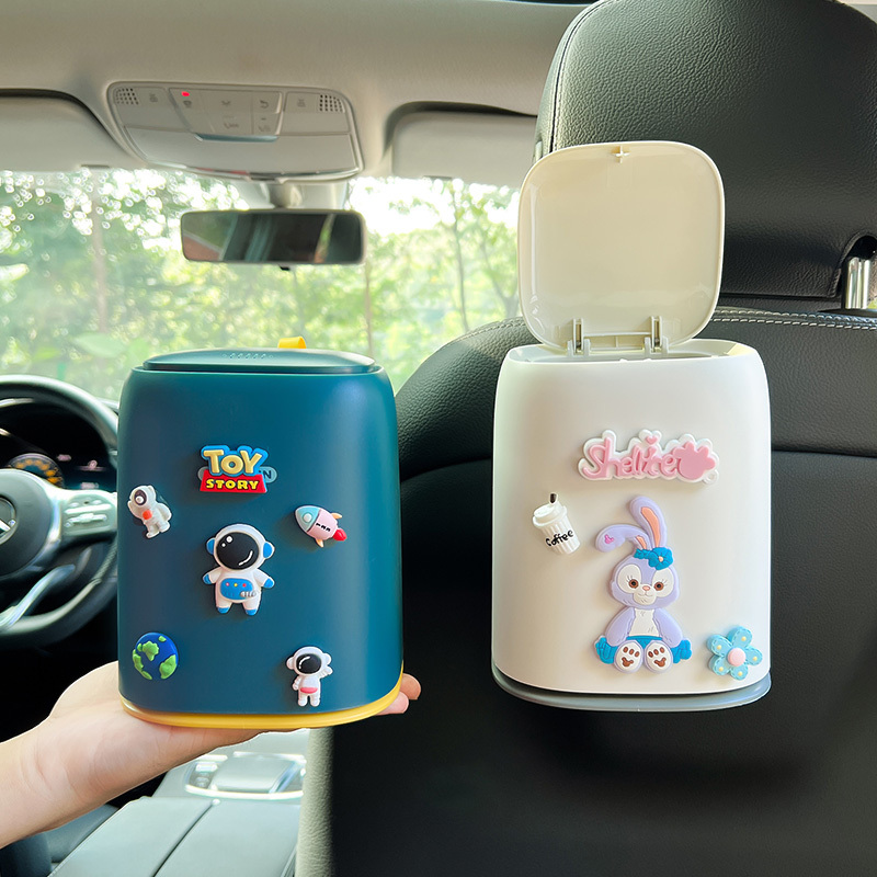 Car Trash Can for Use in the Car, Front Seat Trash Bag, Car Rear Seat Umbrella Storage Organizer, Storage Bin