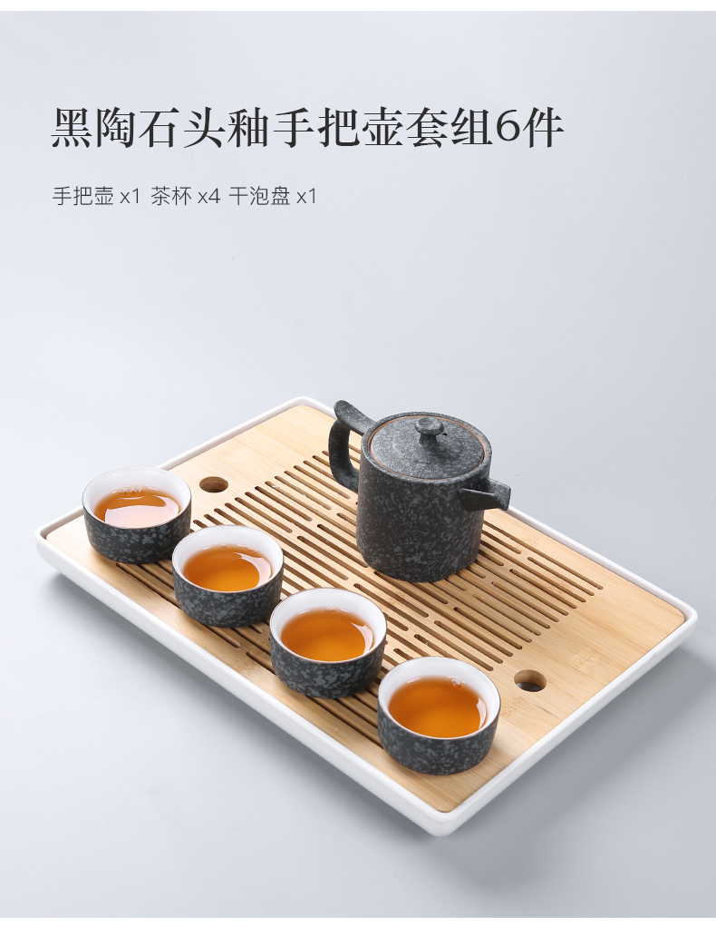 Three thousand coarse pottery tea sets tea tea village home from the Japanese ceramic teapot dry tea consolidation