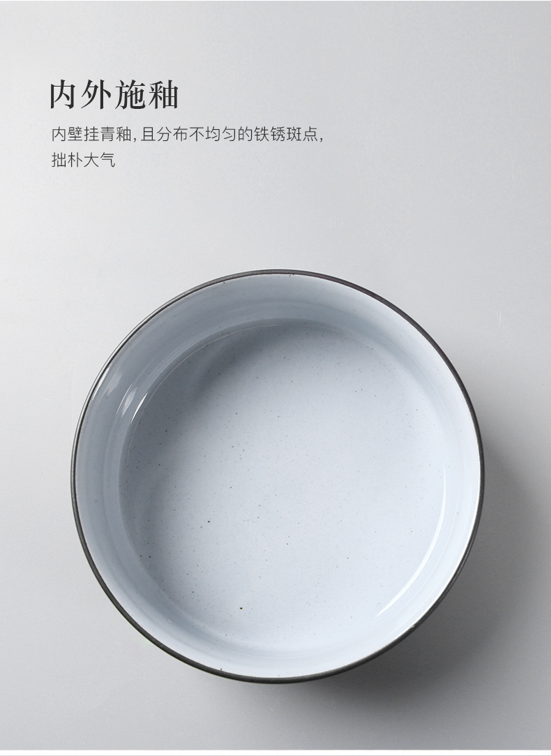 Three thousand ceramic checking retro washed kung fu tea tea village water jar writing brush washer tea accessories coarse pottery tea wash to wash to the CPU