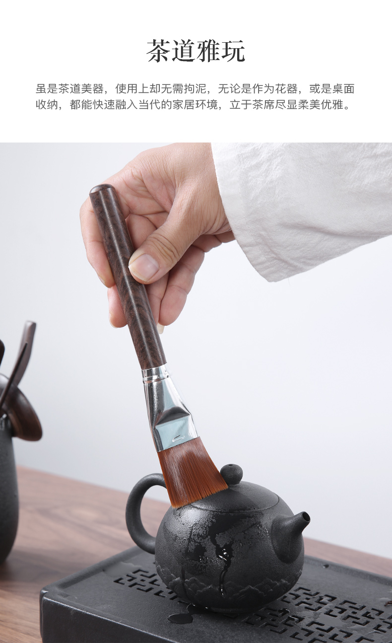 Three thousand ceramic tea tea village 6 gentleman solid wood tea set tools accessories bamboo household zero ChaGa tea spoon