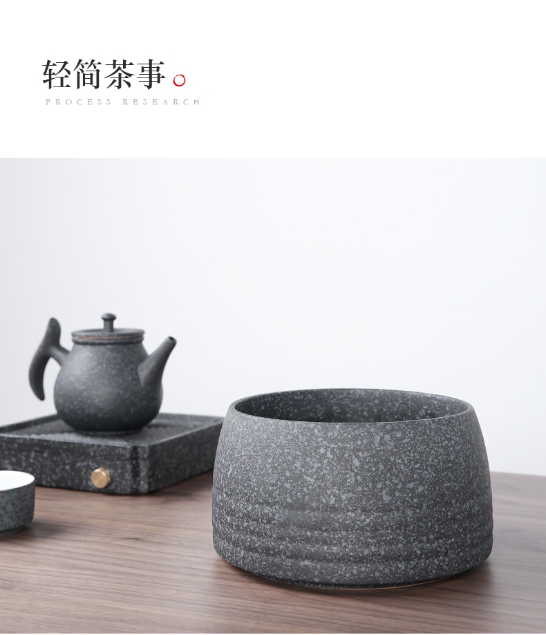 Three thousand ceramic tea tea to wash large Japanese cup by hand wash water, after the home of kung fu tea accessories dross barrels