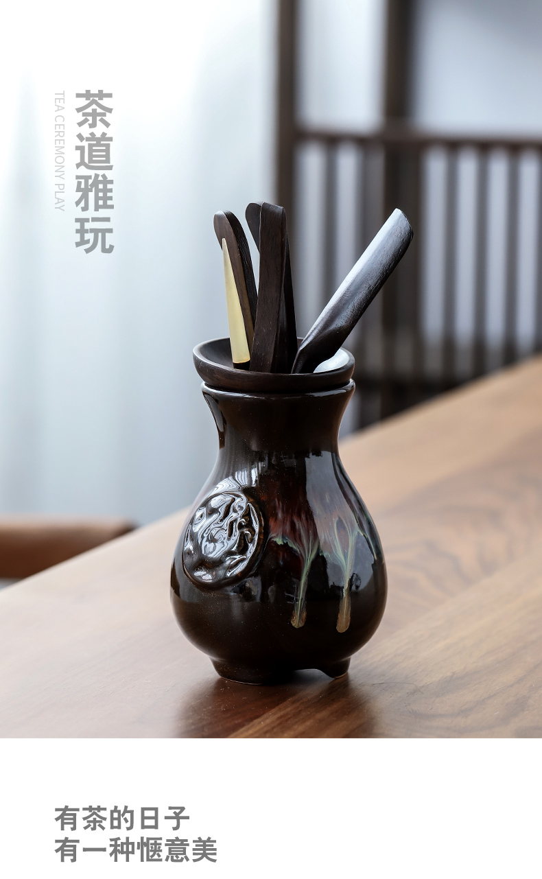 Three thousand ceramic kung fu tea tea tureen tea cup set household variable built red glaze, a complete set of the teapot
