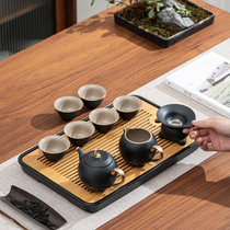 thirteen thousand whole set of Gongfu tea kit home office light extravagant and small set of guest tea cup pot company opening gift