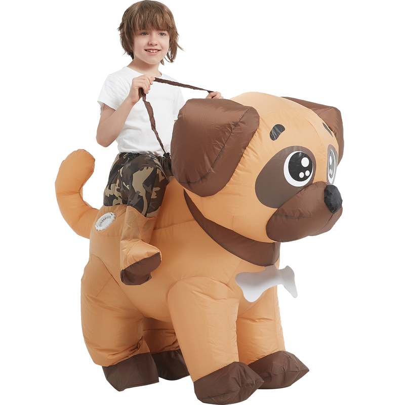 Children's Day Performance Costumes Funny Parent-Child Cartoon Pug Dress-Up Doll Props Puppy Inflatable Clothes for Kids Children's Day Performance Costumes Funny Parent-Child Cartoon Pug Dress-Up Doll Props Puppy Inflatable Clothes for Kids