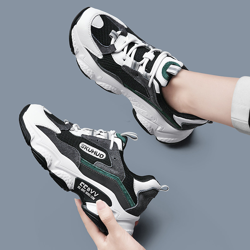 Old Daddy Shoes Women Boomers 100 Hitch Shoes Women 2021 New Thick Bottom Heightening with small, breathable sports running shoes