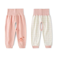 Чистый цветовой порошок+клетчатая порошка хлопка хлопка с высокой талией.