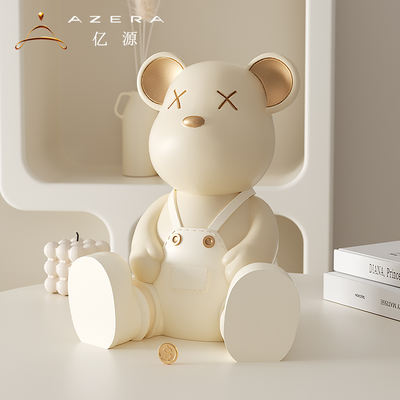 Violent Bear Piggy Bank 2025 New Style decoration, cream style living room popular children's decoration, boy birthday gift