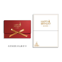 День рождения [место] Красная открытка