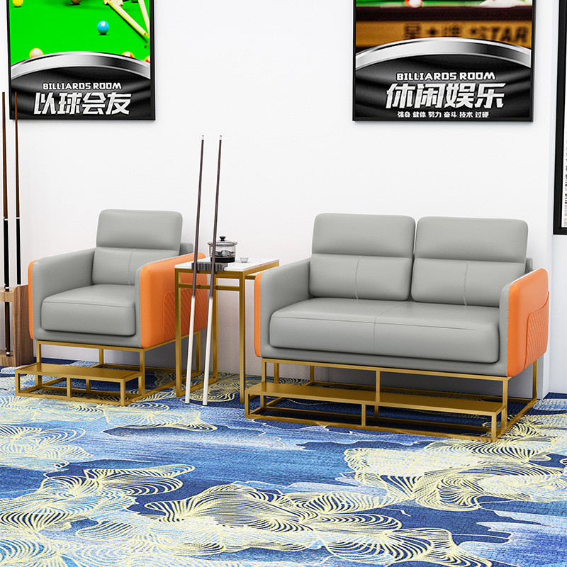 Billiards room sofa competition dedicated ball chair billiard room high-end casual viewing ball chair leather chair