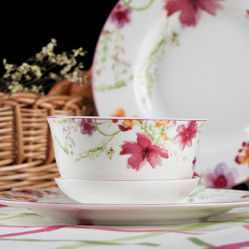 Red leaves 20 head ipads China jingdezhen ceramics tableware in - glazed dinner suit your job 26 head clearance plate