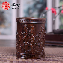 Search for ancient black sandalwood Wooden Sculptures With Wooden Sculpted Handicraft Office Furnishing Gifts of Wooden Sculptures