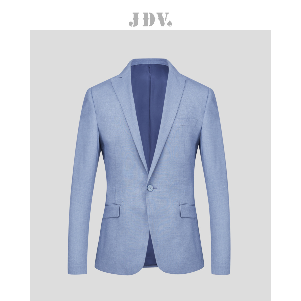 JDV nam mùa xuân mới màu xanh Casual Anh Gió nam Suit Jacket nam Set Tây Lên trên