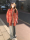 French-Style Red Plaid Sun-Protective Shirt for Women, 2026 New Model, High-End American Niche Shirt Jacket for Summer