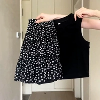 Черная летняя весенняя юбка