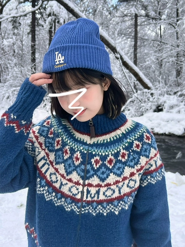 Синий демисезонный свитер, кардиган, стиль, 2025 года