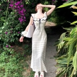 Белый гаечный ключ, летний приталенный корсет, поясная сумка, длинная юбка, французский стиль, масштаб 1:4, эффект подтяжки, подходит для подростков, с акцентом на бедрах, крой «рыбий хвост»