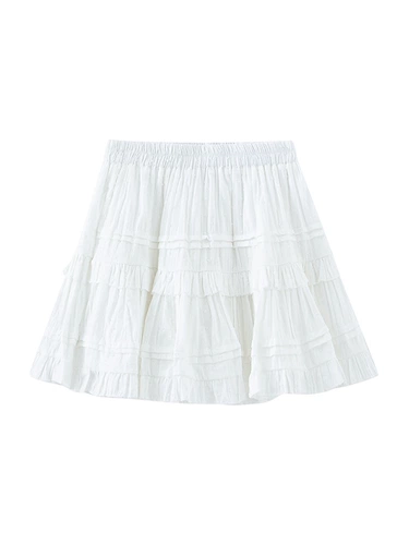 Белая летняя осенняя юбка, мини-юбка, подходит для подростков, юбка-пачка