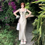 Белый гаечный ключ, летний приталенный корсет, поясная сумка, длинная юбка, французский стиль, масштаб 1:4, эффект подтяжки, подходит для подростков, с акцентом на бедрах, крой «рыбий хвост»