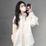 Весенняя рубашка, осенний лонгслив, воротник поло, защита от солнца