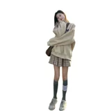 Осенняя сексуальная толстовка, желтая куртка, демисезонное термобелье, 2024 года, оверсайз