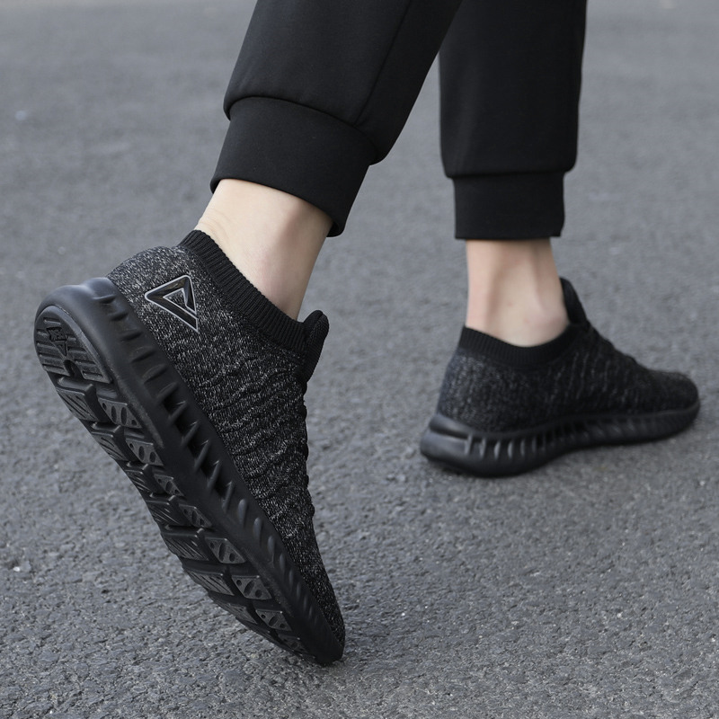 Peak sports shoes men's shoes 2022 summer lightweight mesh shoes shock-absorbing mesh breathable men's running shoes men's