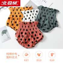 Baby Cotton gauze shorts hot pants women Baby Big pp pants summer underwear thin baby bread pants wear