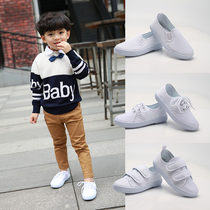 Children Small White Shoes Girl White Cloth Shoes Parenting Shoes Cloth Shoes Kindergarten Boys Indoor Baby Shoes White Sneakers White Sneakers