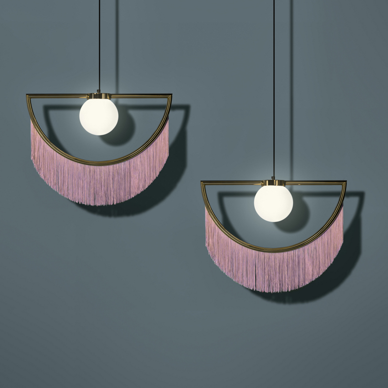 Tassel girl ins small chandelier Nordic bedroom bedside cafe leisure bar milk tea shop commercial shop chandelier