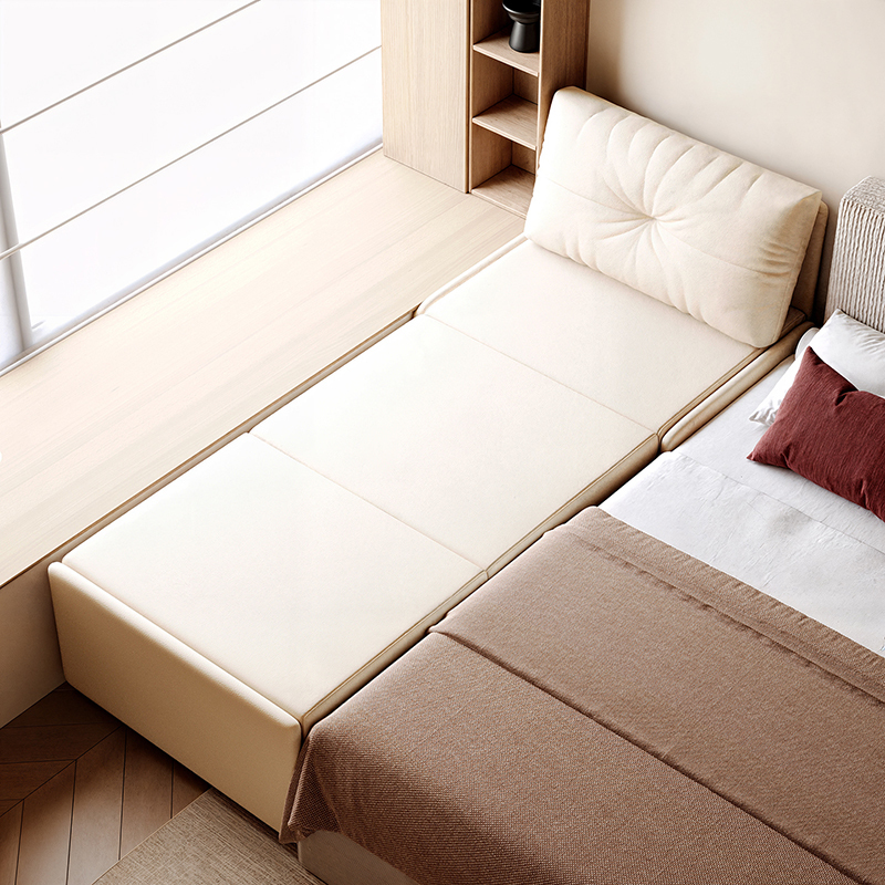 Folding Splicing Bed, Bedroom Widening Magic Tool, Side Bed Widening Splicing Bed, Adults Can Sleep on It, Soft-Covered Children's Bed