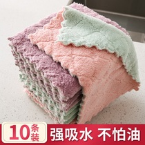 Dishwashing cloth Dishcloth Housekeeping cleaning Home No Stick Oil Kitchen not dropping Mao small square towels Absorbent Towel Go To Oil God