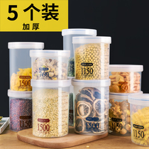 Food Grade Seal Tank Plastic Kitchen Five Grain Cereals Containing Box Milk Powder Tea Storage Bottle Storage Rice Jar