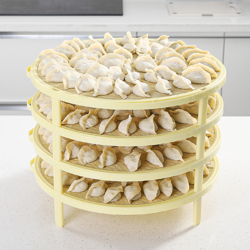 Water Dumplings Multilayer Cover Curtain Home Bamboo Mat Bag Put Water Dumplings Dustpan Grate lid Cushion Pendulum placing tray