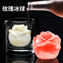 Net Red Rose Ice Cube mold silicone diy three-dimensional creative frozen coffee milk tea chocolate ice sculpture Mold