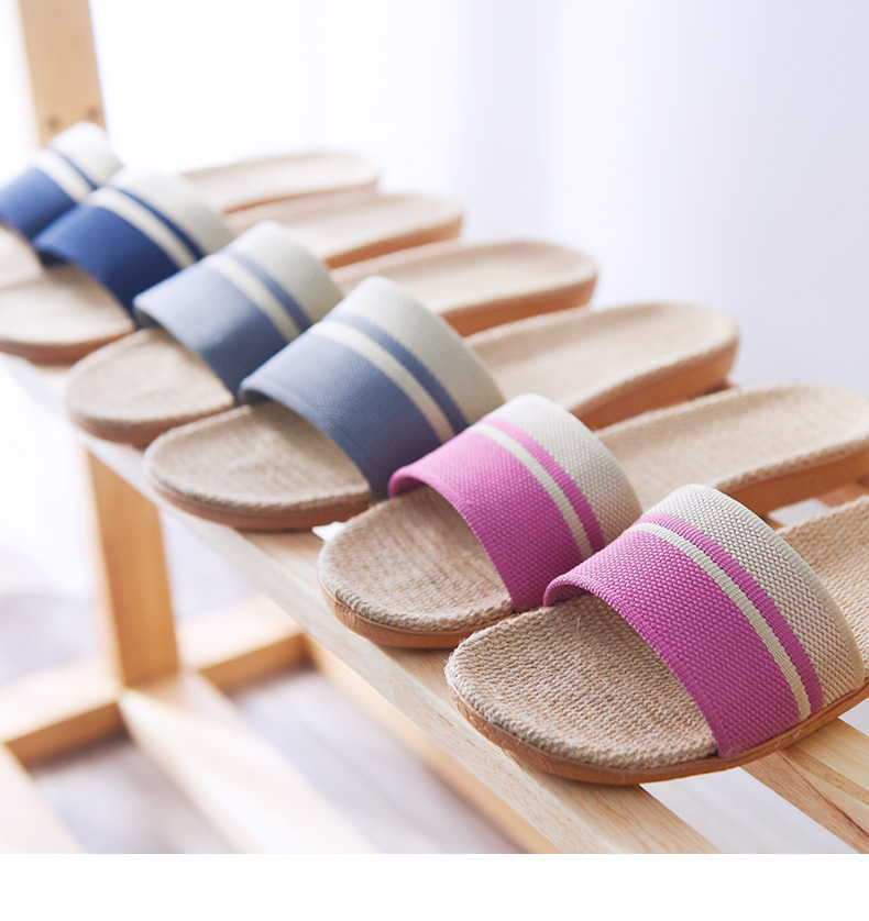 Cosport mùa xuân và mùa hè dép linen nhà và dép dép mùa hè nam và nữ với không trượt vài nhà trong nhà sàn nội thất - Trang chủ dép nam đi trong nhà