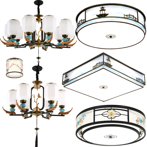 Люстра для гостиной, современная и минималистичная лампа, комбинированный светильник, китайский стиль