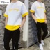 zfocus ngắn tay tuổi teen quần mùa hè nam t-shirt nam vùng núi của nam giới cộng với chất béo cộng với mã tay áo 