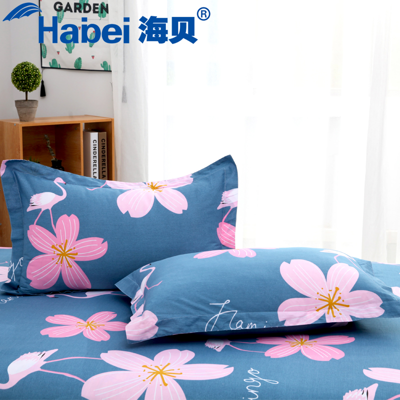 Pure cotton pillowcase pair 100% whole cotton twill pillow leather pillowcase large single person two 74x48cm envelope wide sides