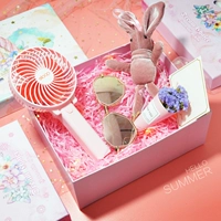 Вентилятор + очки + лампа с цветочным кроликом