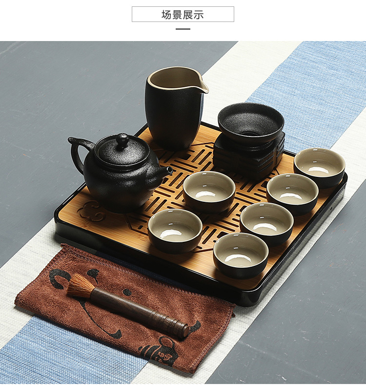 Tea Tea set office suit household contracted sitting room teapot teacup tureen Tea pottery and porcelain of a complete set of kung fu Tea set