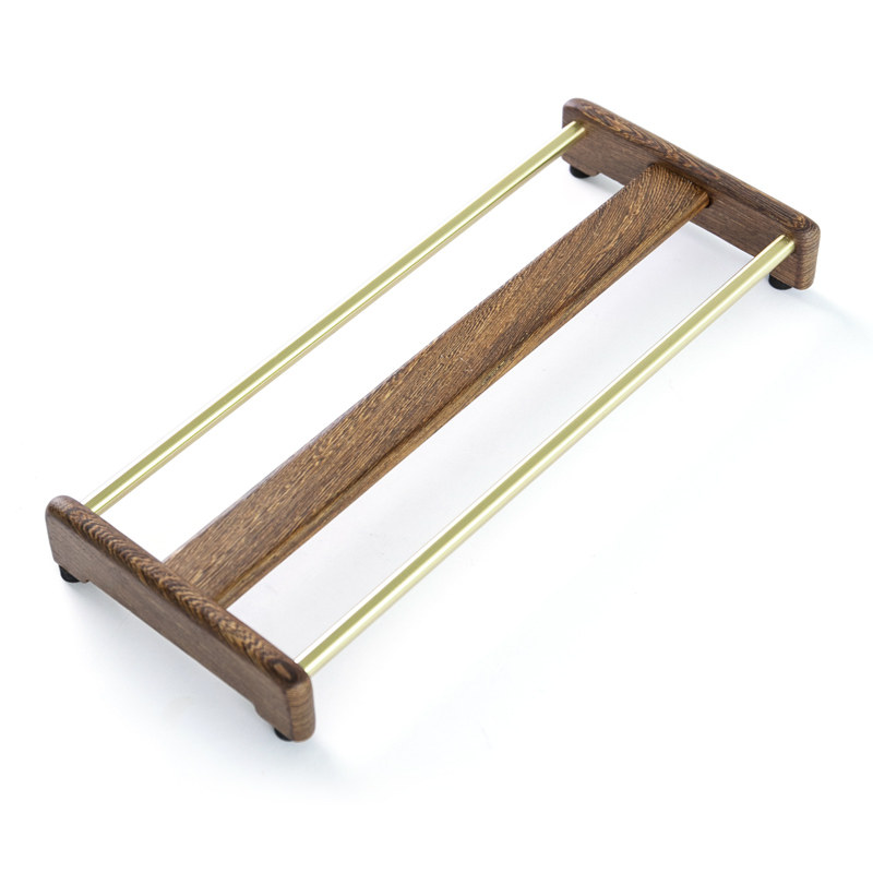 Ebony rosewood wenge solid wood copper drain teacup shelf drying cup holder tea ceremony tea tray trust kung fu tea set accessories