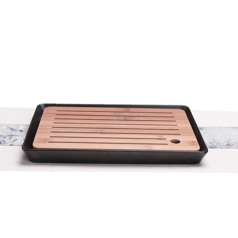 Large ceramic small kung fu tea tray tray was long bamboo saving water rectangle Japanese contracted dry tea tea sets