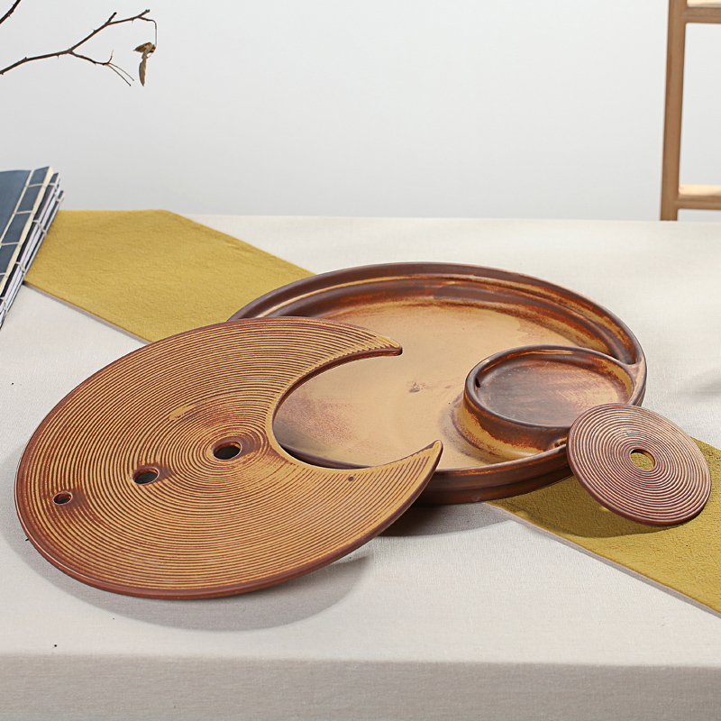 Xin arts edge match filter coarse pottery teapot dry terms ceramic tea tray side of a complete set of the pot of kung fu tea set