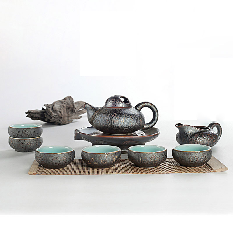 Xin arts edge ceramic teapot tea set a complete set of kung fu tea rust up tea set of style restoring ancient ways