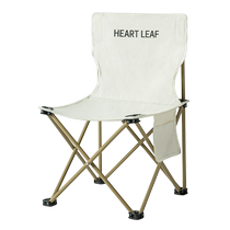 Outdoor folding chair portable ultra-light chair picnic camping small back chair fishing back stool art sketching chair