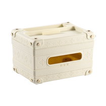 Tissue box living room coffee table light luxury high-end paper towel household desktop napkin multi-functional storage paper box