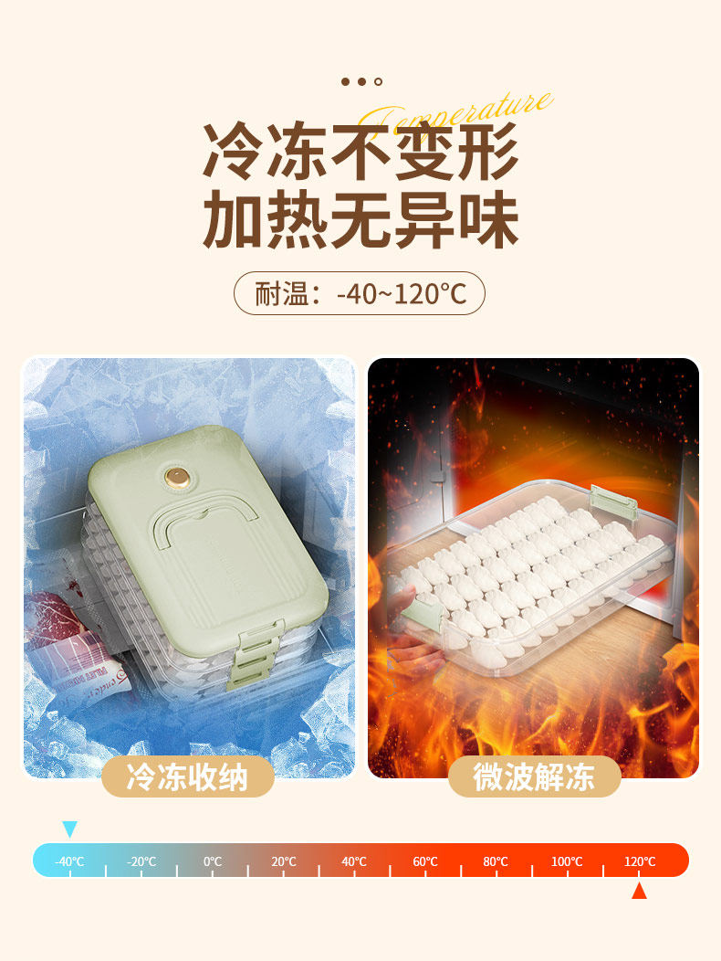 Пельмени окне 饺子收纳盒冰箱用食品级水饺速冻保鲜馄饨冷冻专用放置盒子包子盘