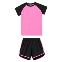 Girls quick-drying clothing suit fitness childrens yoga clothing big children and girls running dance bottoming sportswear suit for women