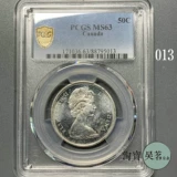 PCGS MS63 Canada 1965 Silver Coin Elizabeth II Diamond 30 мм Оригинальная бесплатная доставка.