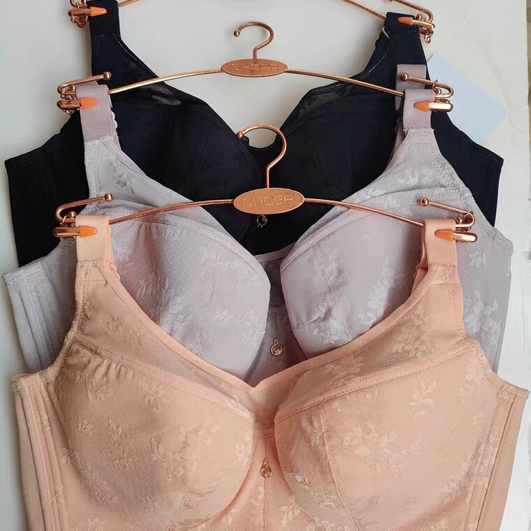 Qianshier 24 New Adjustable Bra, Thin Cup, Makes the Bust Look Smaller, Full Cup, Gathers Side Breasts, Bra Re202W 569
