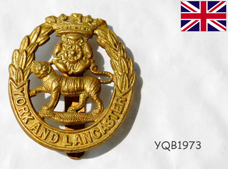 British World War II original York and Lancaster Legion Hat emblem of historical military